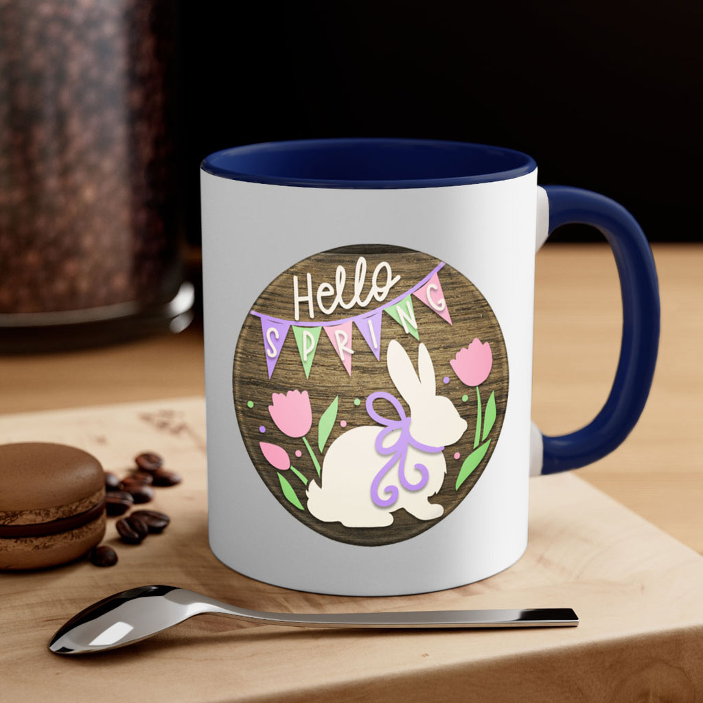 Hello spring bunny Mockup190#- spring-Mug / Coffee Cup