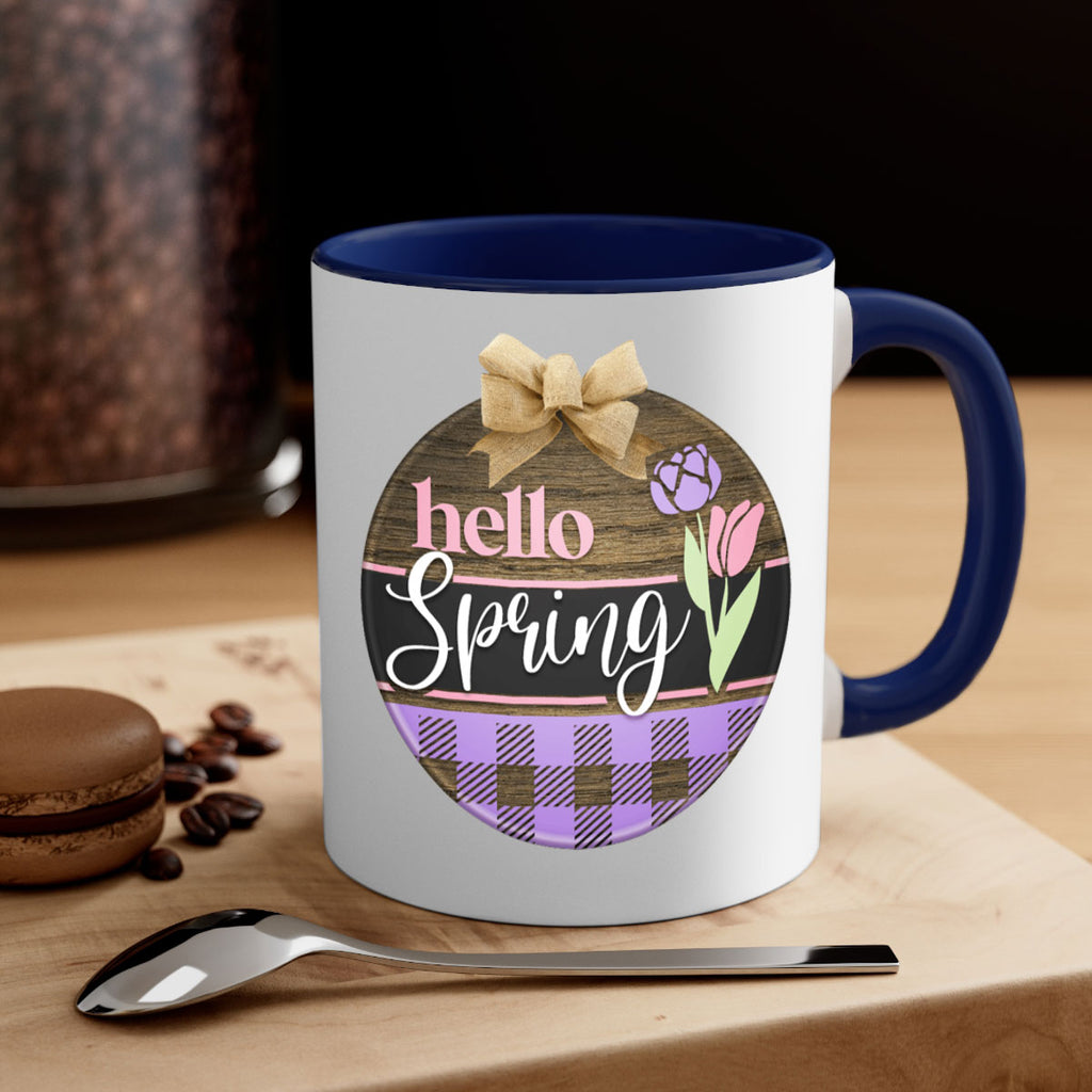 Hello spring plaid Mockup205#- spring-Mug / Coffee Cup