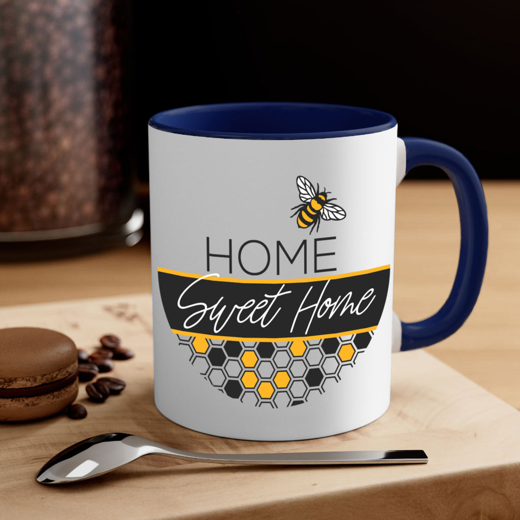 Home Sweet Home Bee and hive pattern243#- spring-Mug / Coffee Cup