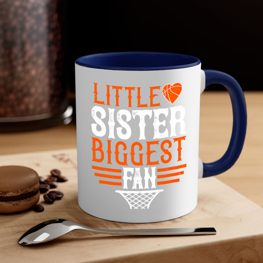 Little sister biggest fan 2002#- basketball-Mug / Coffee Cup