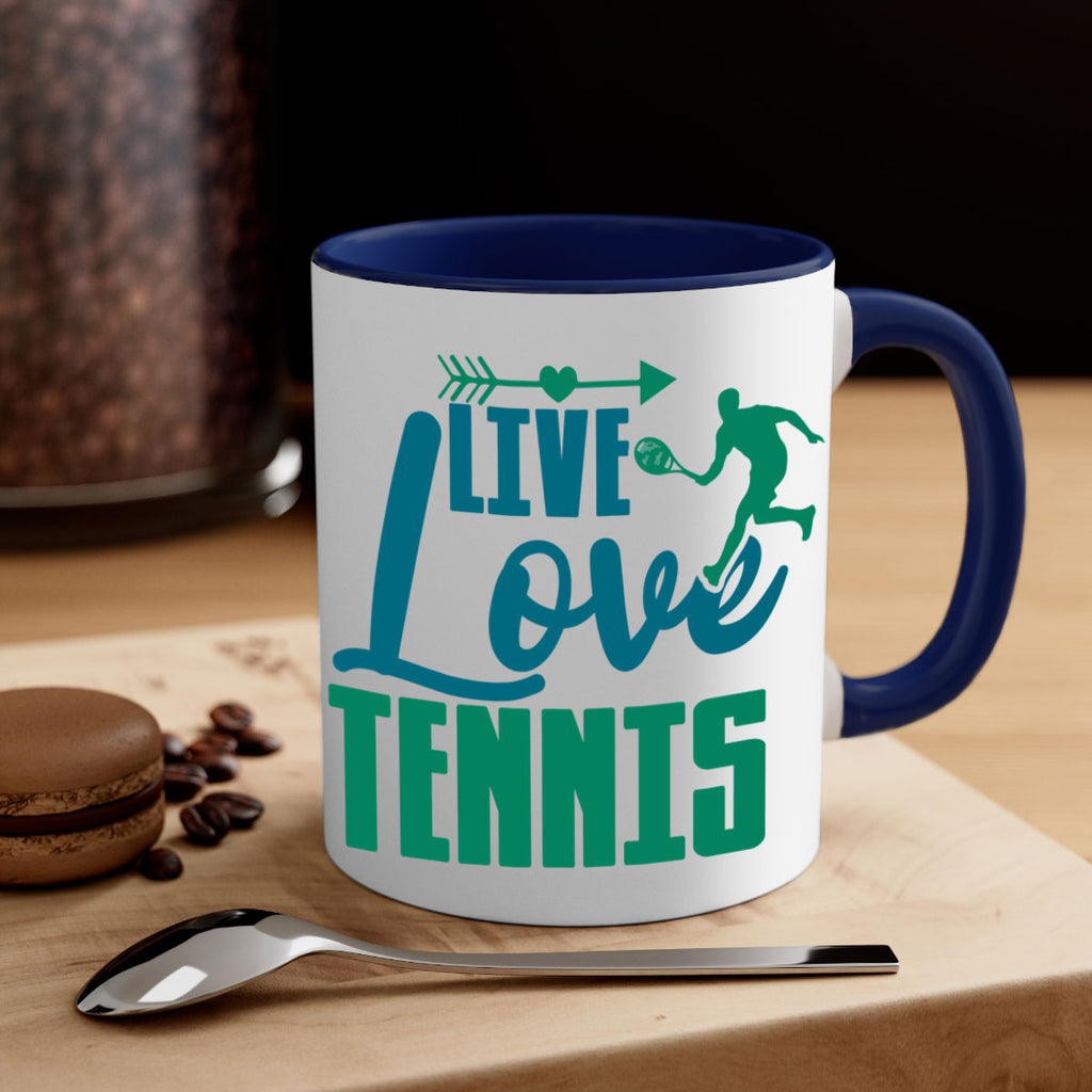 Live Love Tennis 828#- tennis-Mug / Coffee Cup