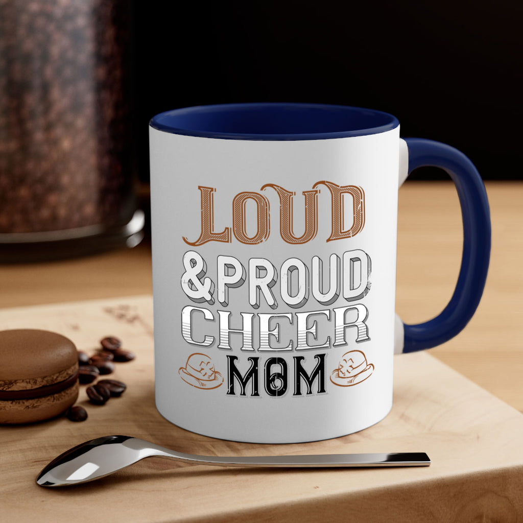 Loud proud cheer mom 763#- football-Mug / Coffee Cup