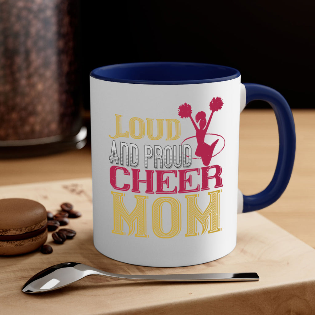 Loud proud cheer mom 764#- football-Mug / Coffee Cup