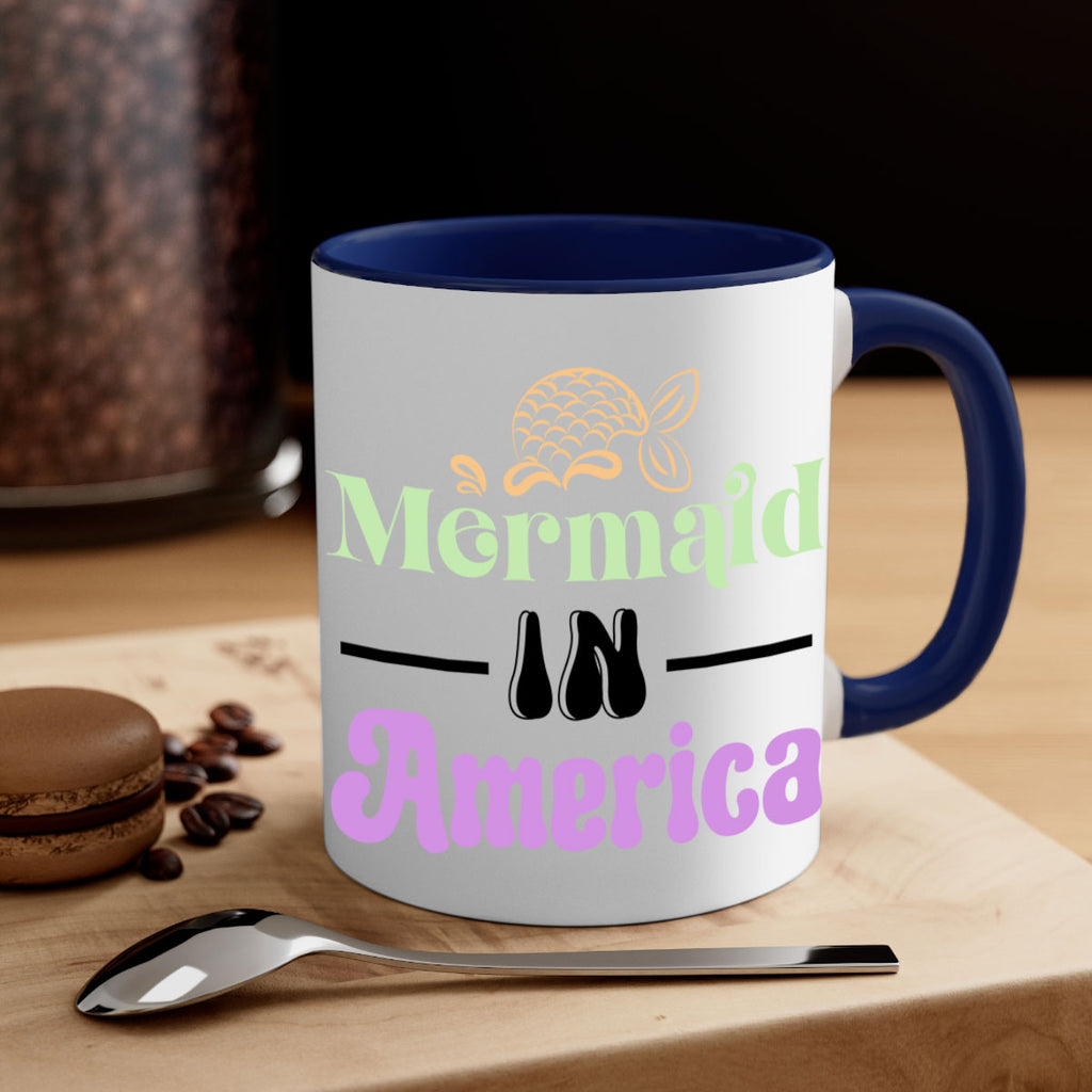 Mermaid In America 420#- mermaid-Mug / Coffee Cup