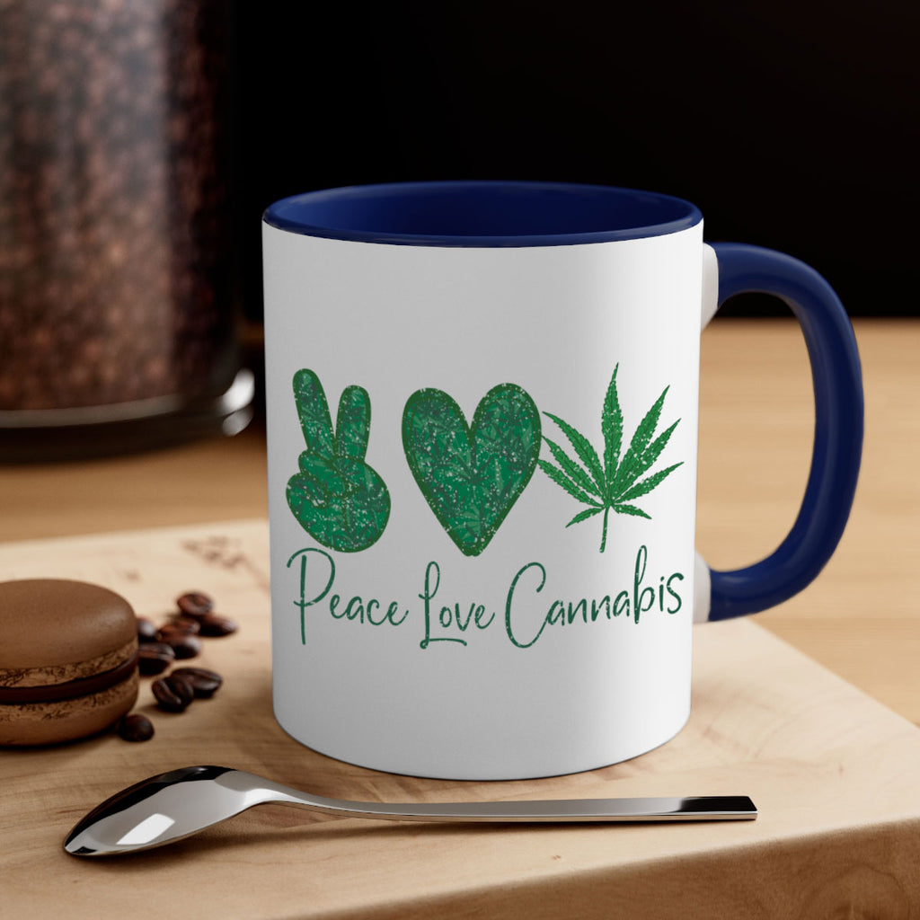 Peace Love Cannabis Sublimation 217#- marijuana-Mug / Coffee Cup