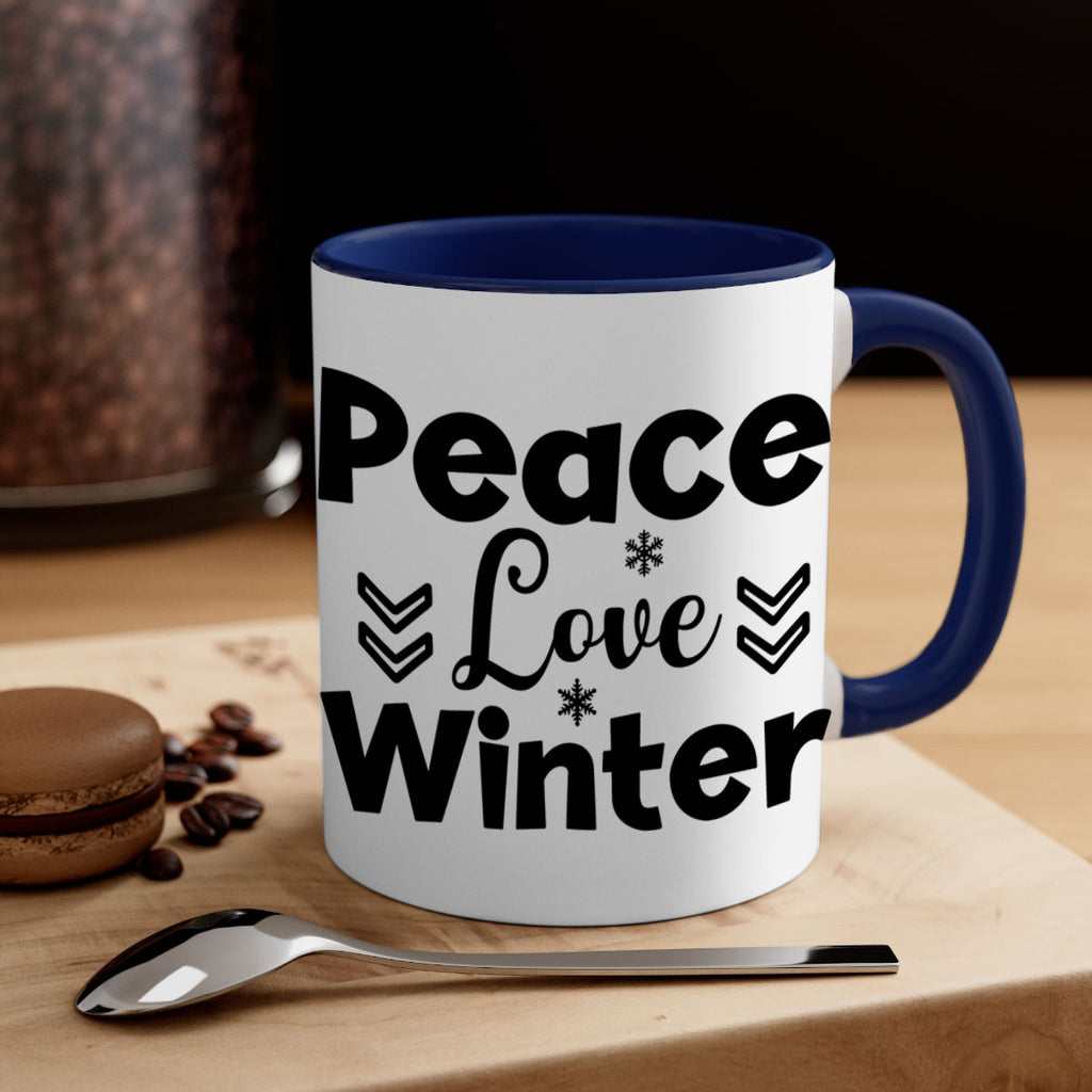 Peace Love Winter333#- winter-Mug / Coffee Cup