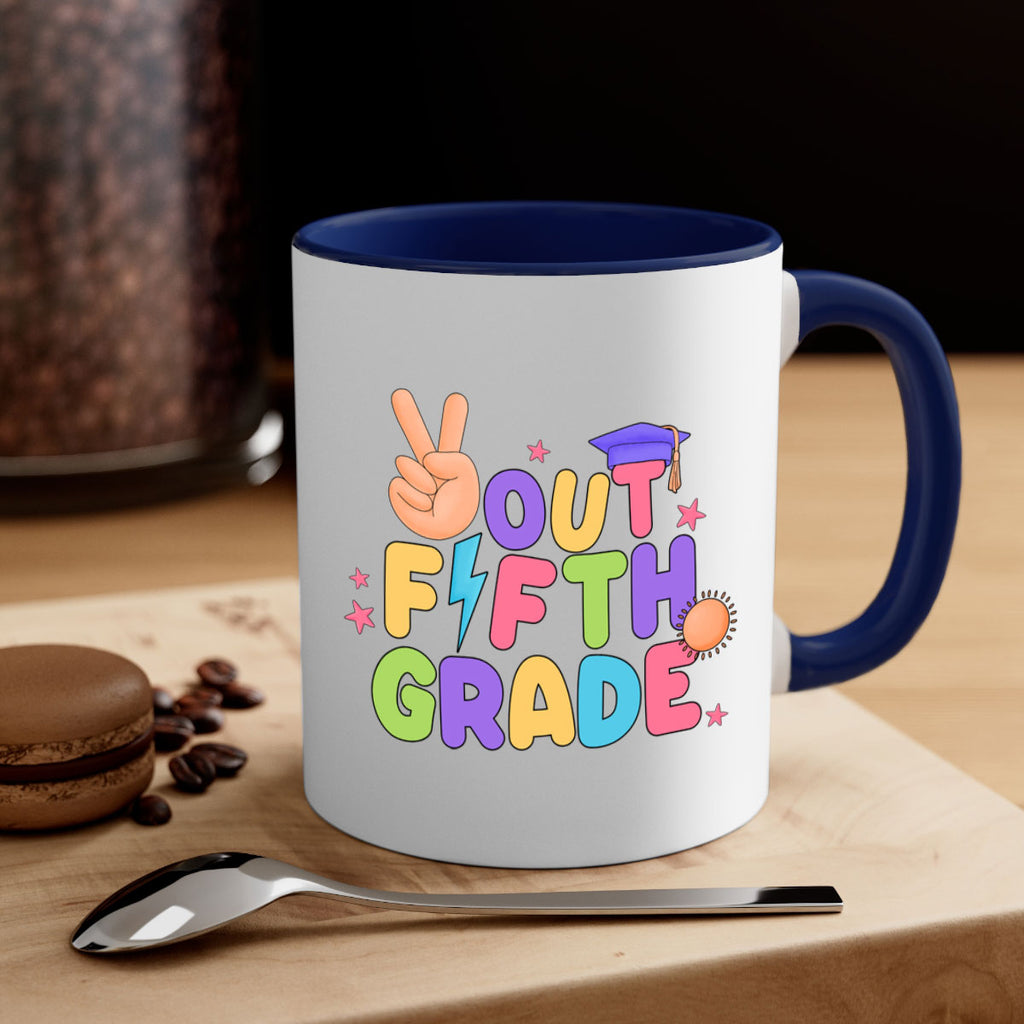 Peace Out 5th Grade Peace 20#- 5th grade-Mug / Coffee Cup