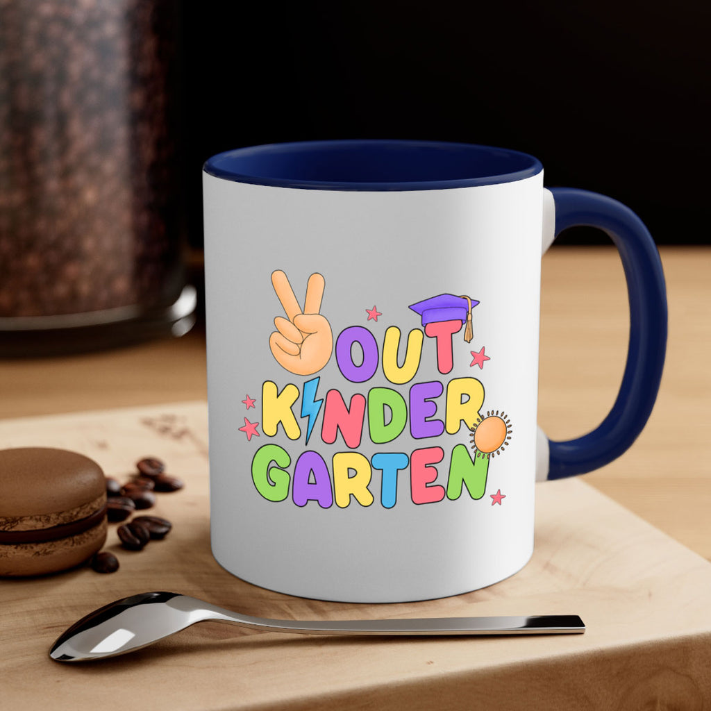 Peace Out Kindergarten Peace Hand 14#- Kindergarten-Mug / Coffee Cup
