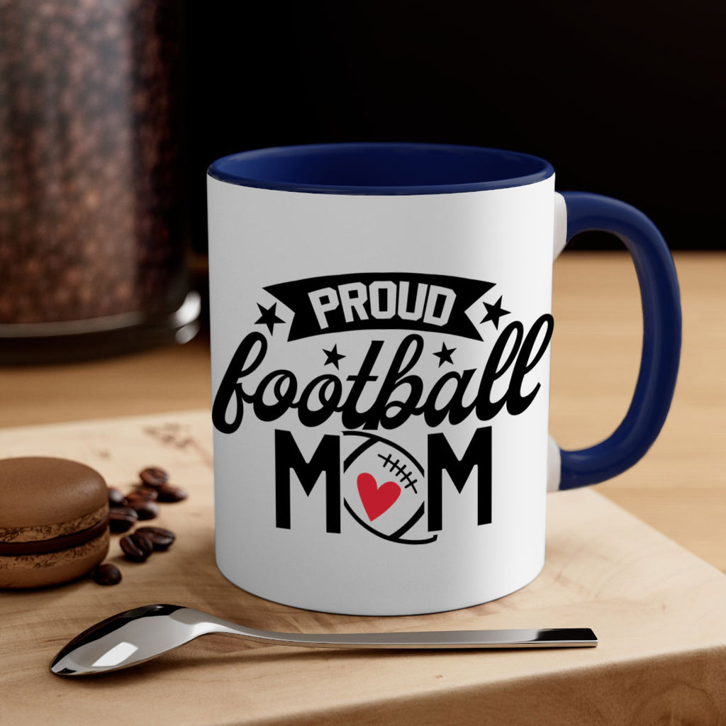 Proud football mom 563#- football-Mug / Coffee Cup