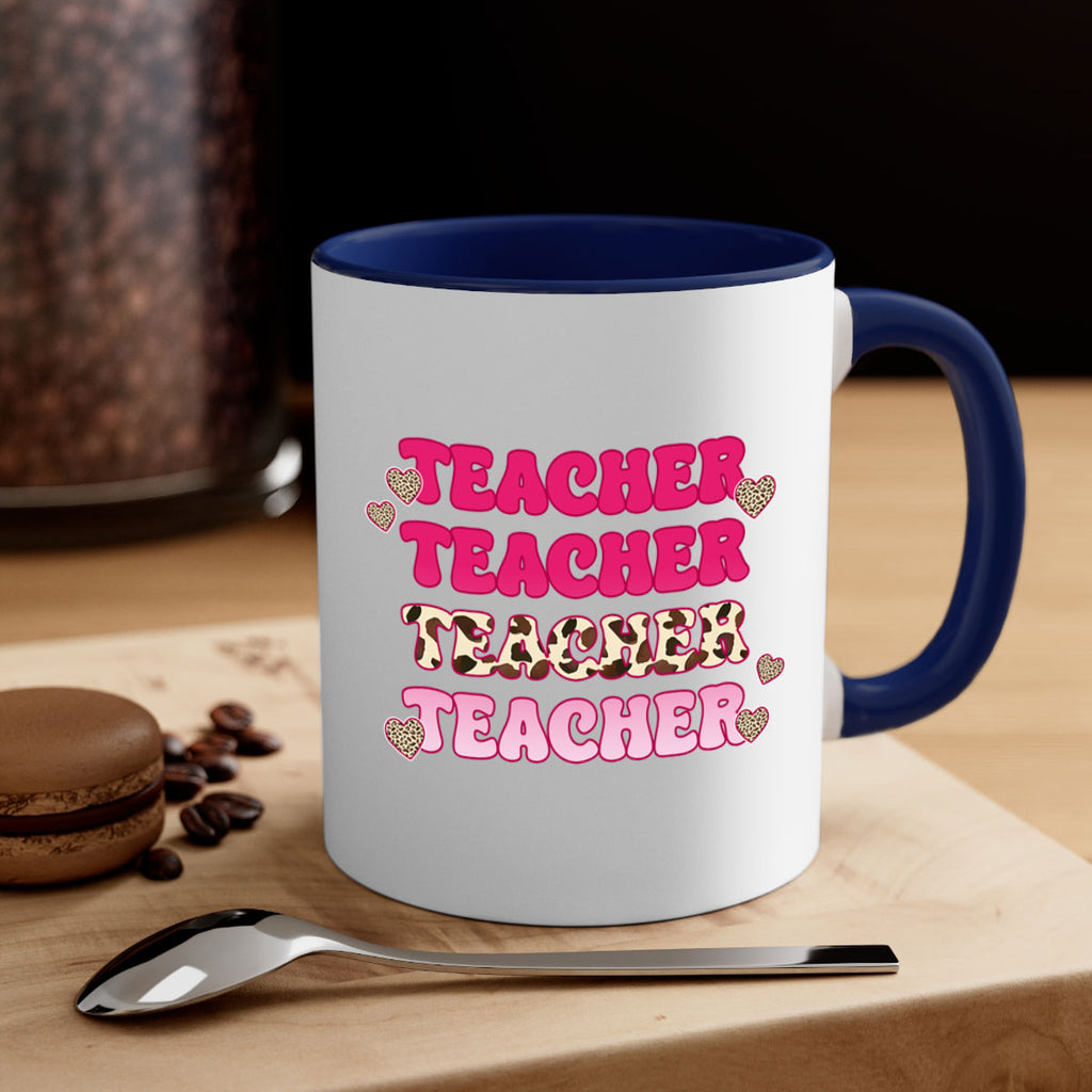 Retro Teacher Valentine 10#- teacher-Mug / Coffee Cup