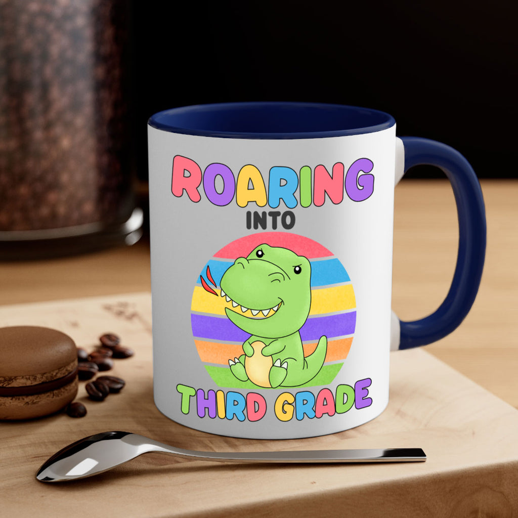 Roaring to 3rd Grade Trex 23#- Third Grade-Mug / Coffee Cup
