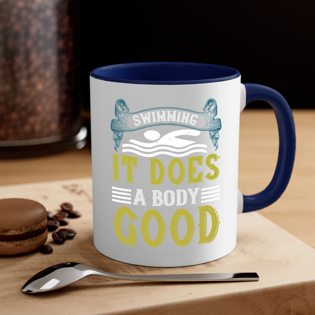 Swimming it does a body good 372#- swimming-Mug / Coffee Cup