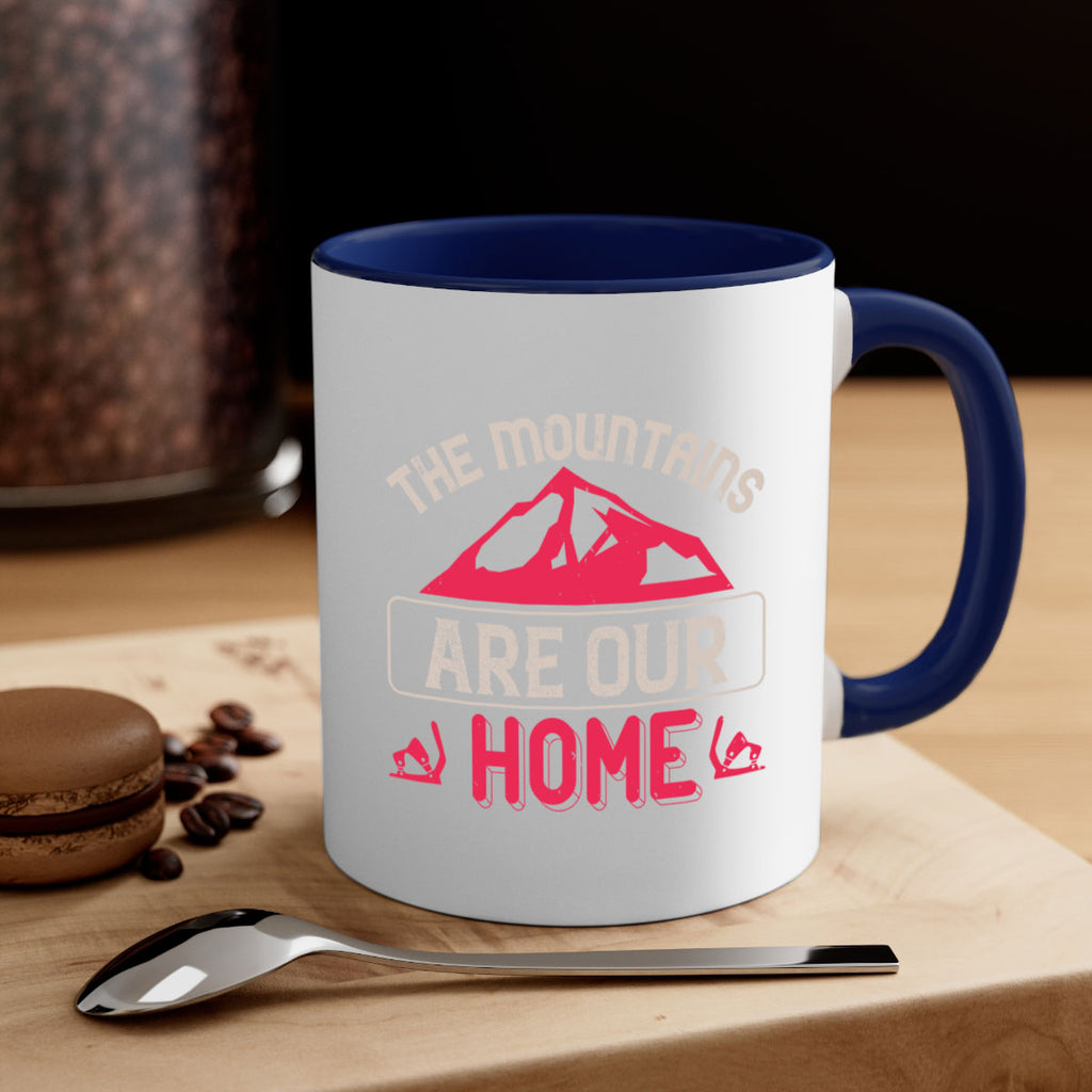 The mountains are our home 194#- ski-Mug / Coffee Cup