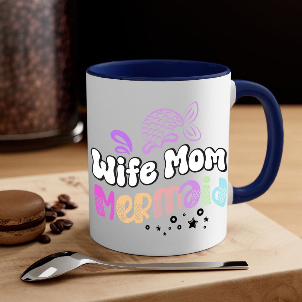 Wife Mom Mermaid 676#- mermaid-Mug / Coffee Cup