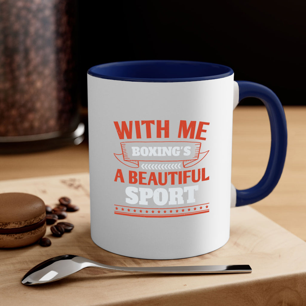 With me boxings a beautiful sport 1736#- boxing-Mug / Coffee Cup