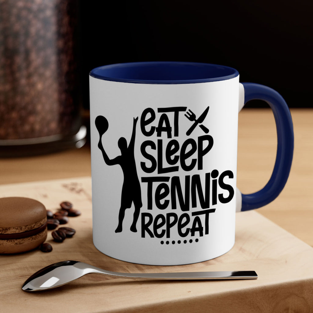 eat sleep Tennis repeat 1308#- tennis-Mug / Coffee Cup