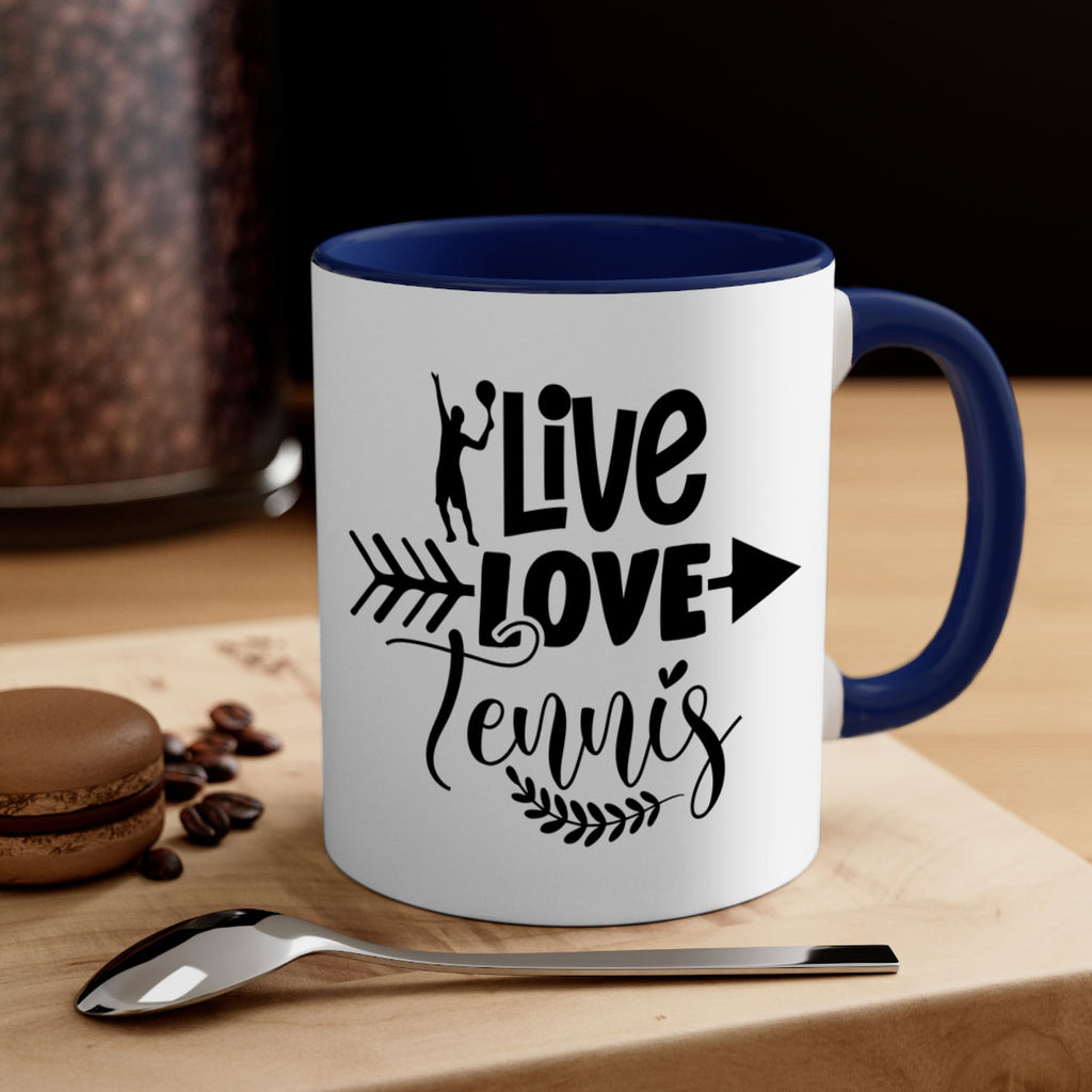 live love Tennis 818#- tennis-Mug / Coffee Cup