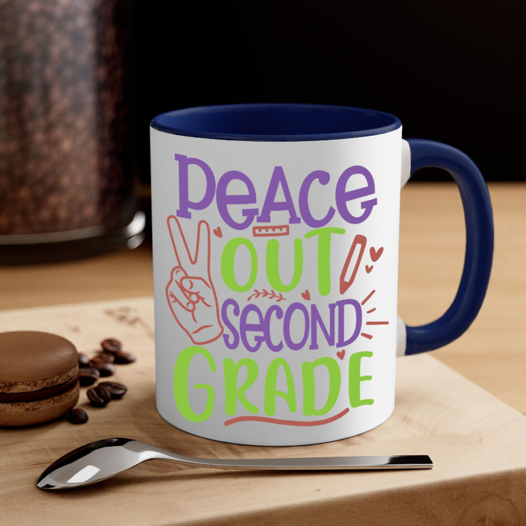 peace out 2nd grade 1#- second grade-Mug / Coffee Cup