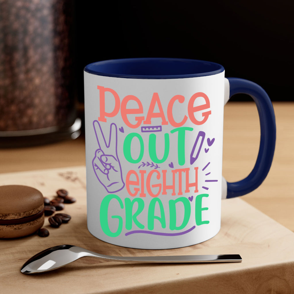 peace out 8th gradee 3#-8th grade-Mug / Coffee Cup