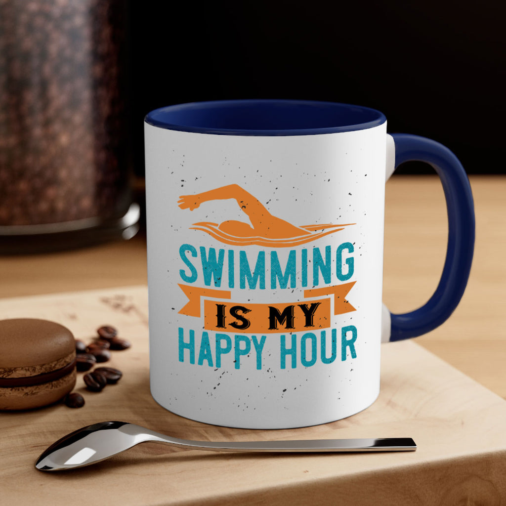 swimming is myhappy hour 378#- swimming-Mug / Coffee Cup