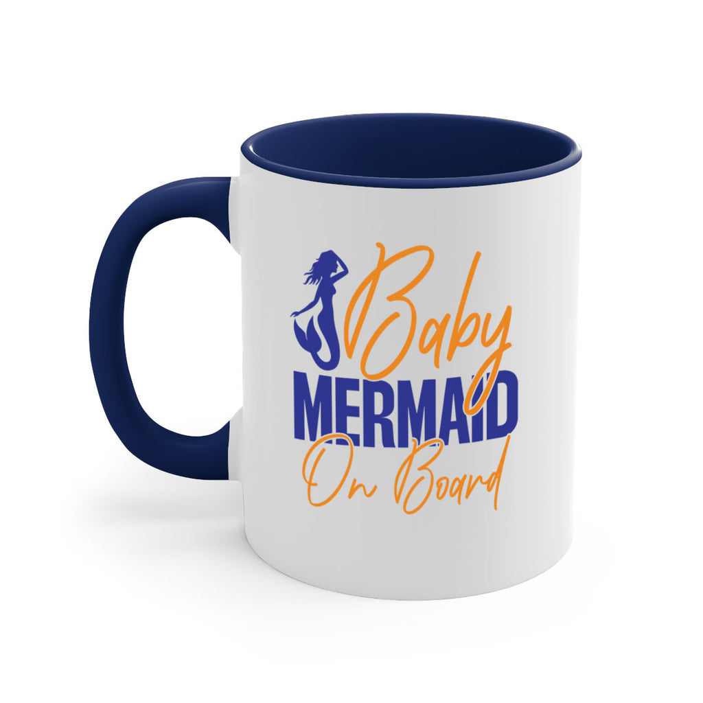 Baby Mermaid on Board 20#- mermaid-Mug / Coffee Cup