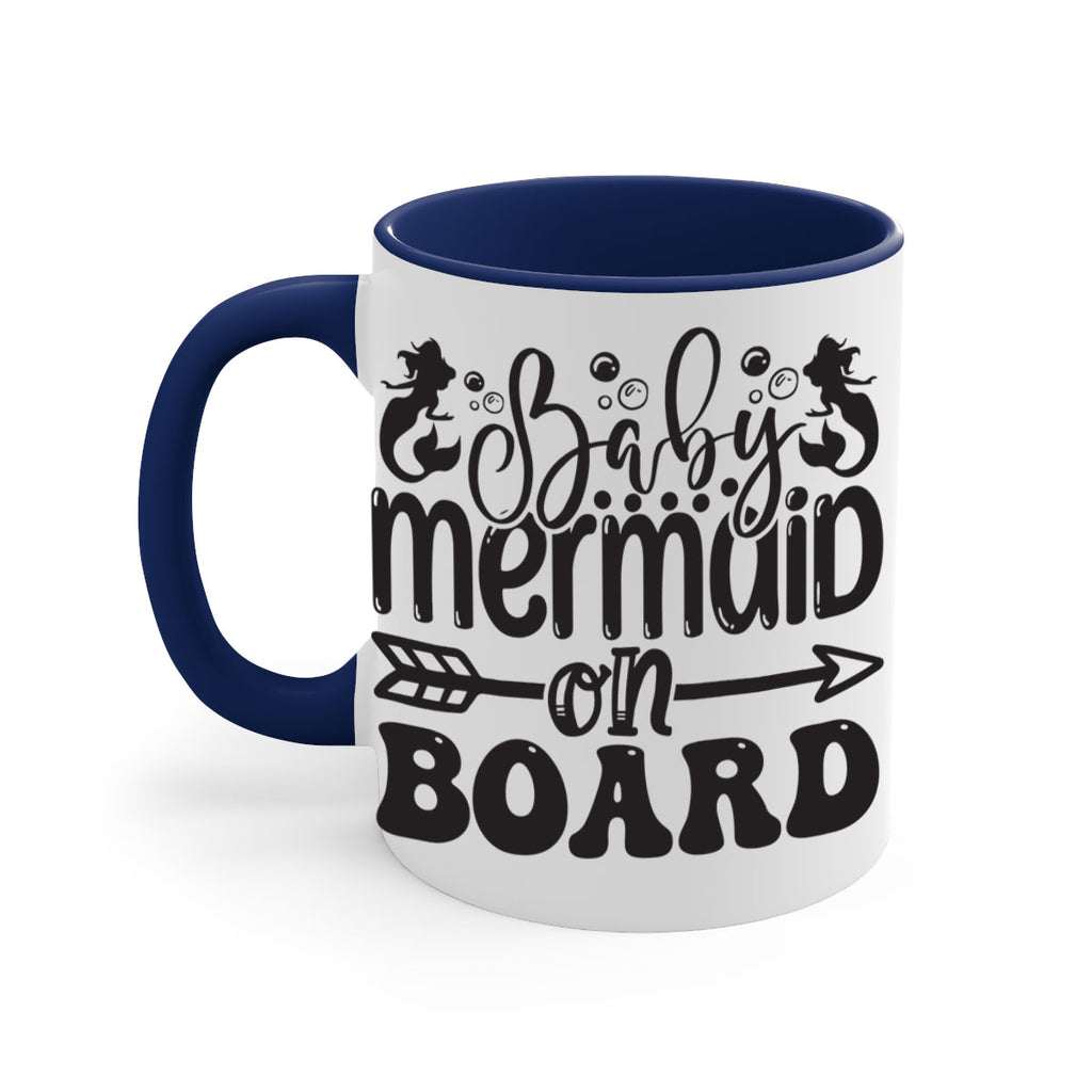 Baby mermaid on board 34#- mermaid-Mug / Coffee Cup