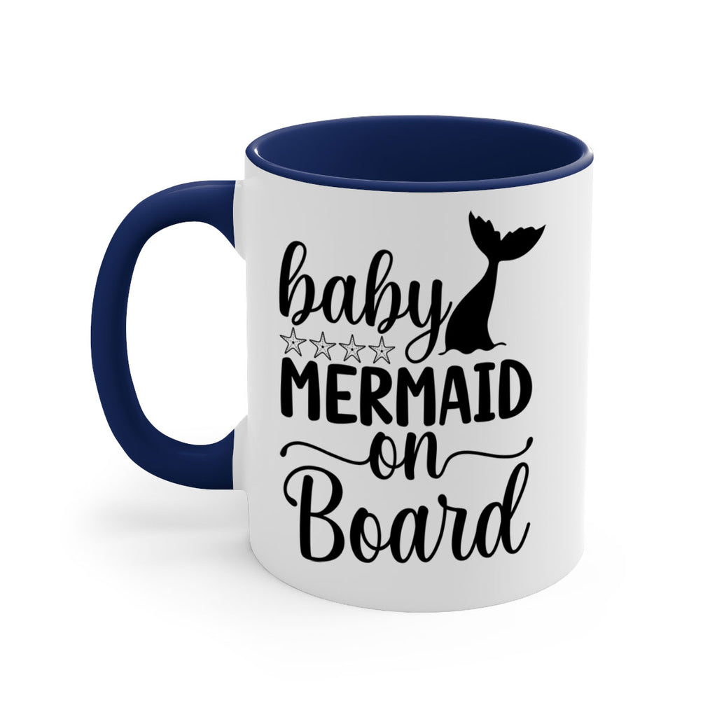 Baby mermaid on board 36#- mermaid-Mug / Coffee Cup