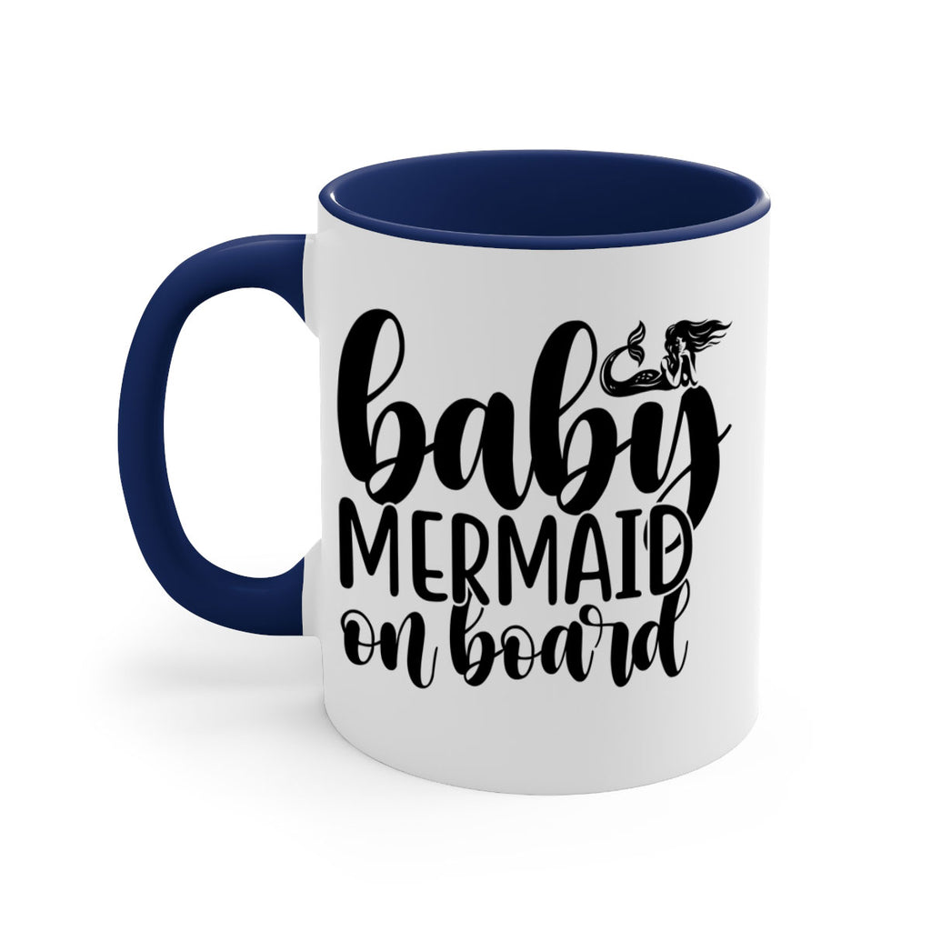 Baby mermaid on board 41#- mermaid-Mug / Coffee Cup