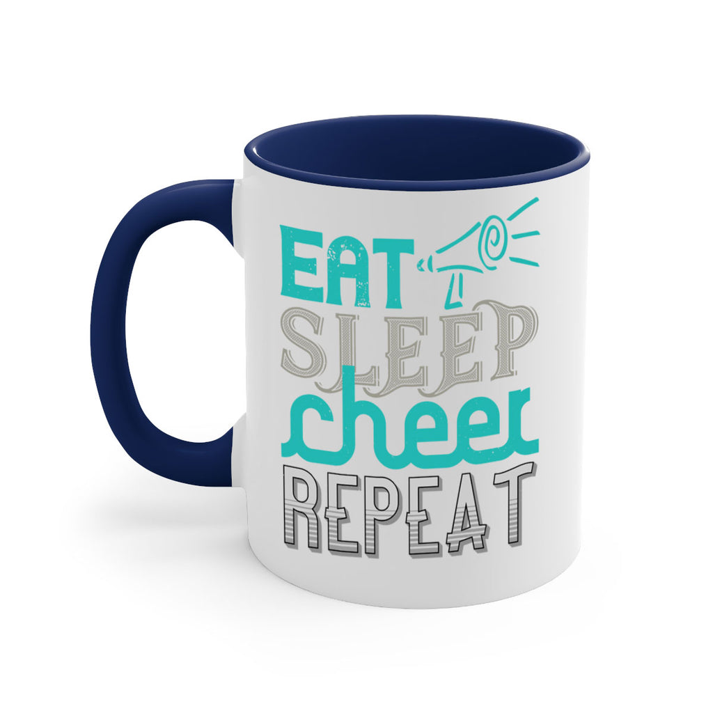 Eat sleep cheer reapet 1317#- football-Mug / Coffee Cup