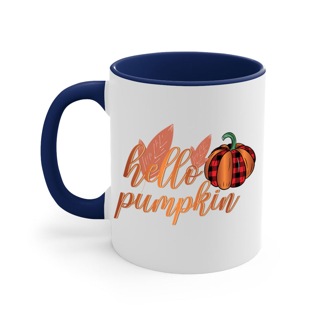 Hello Pumpkin 294#- fall-Mug / Coffee Cup