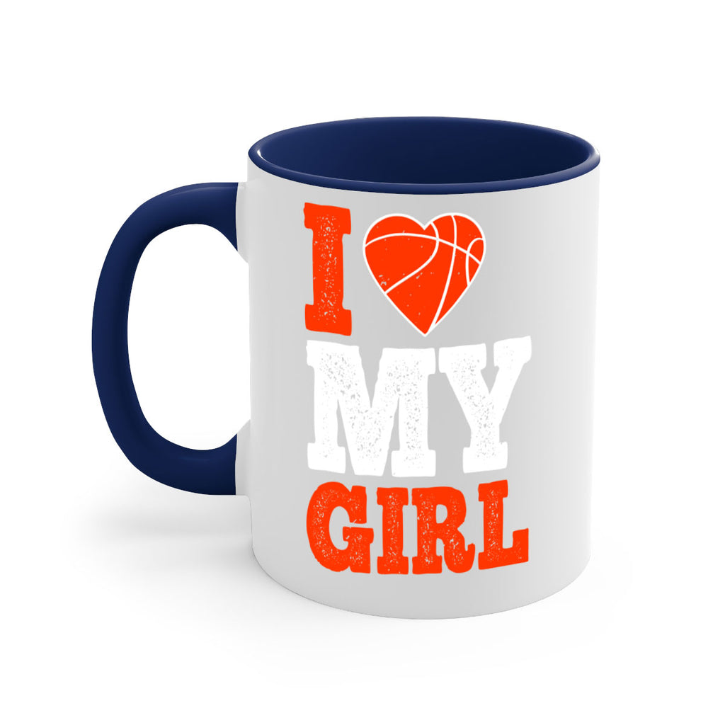 I love my girl 2244#- basketball-Mug / Coffee Cup