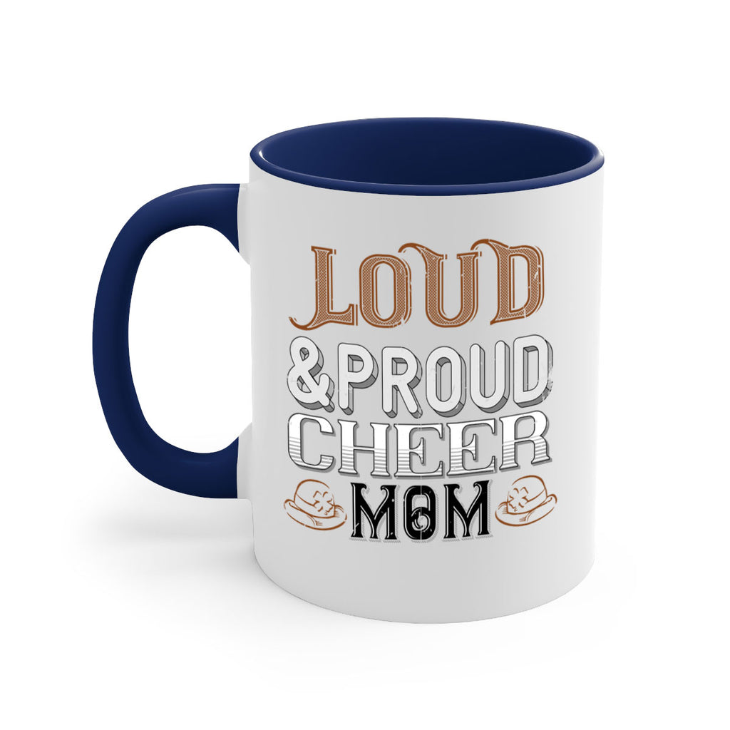 Loud proud cheer mom 763#- football-Mug / Coffee Cup