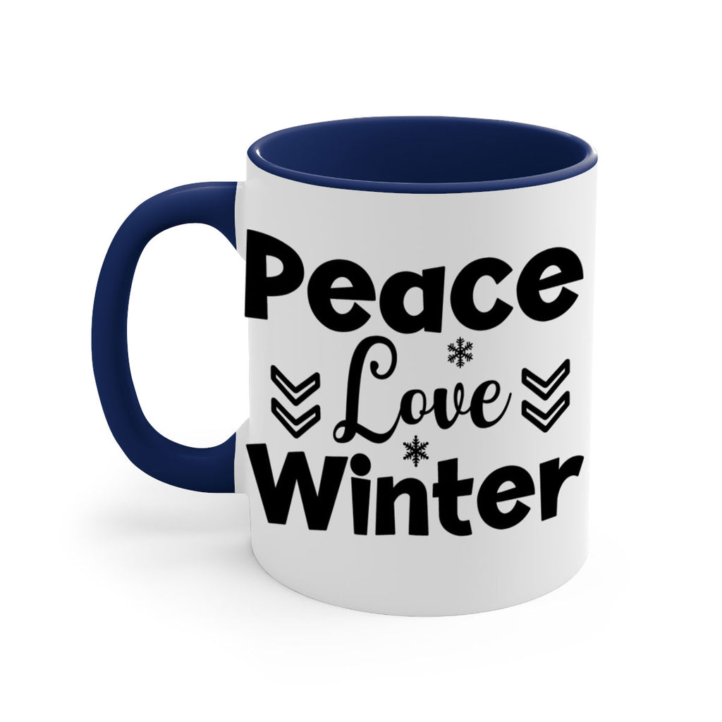 Peace Love Winter333#- winter-Mug / Coffee Cup
