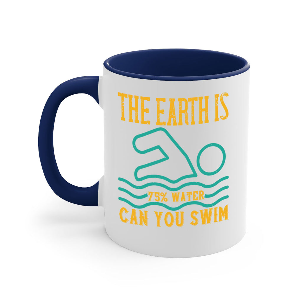 THE EARTH IS WATER CAN YOU SWIM 204#- swimming-Mug / Coffee Cup