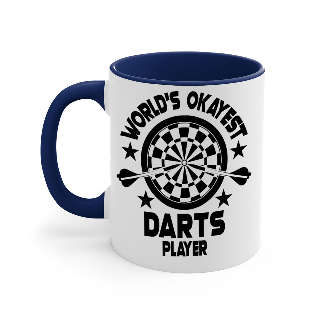 Worlds okayest Darts player 28#- darts-Mug / Coffee Cup