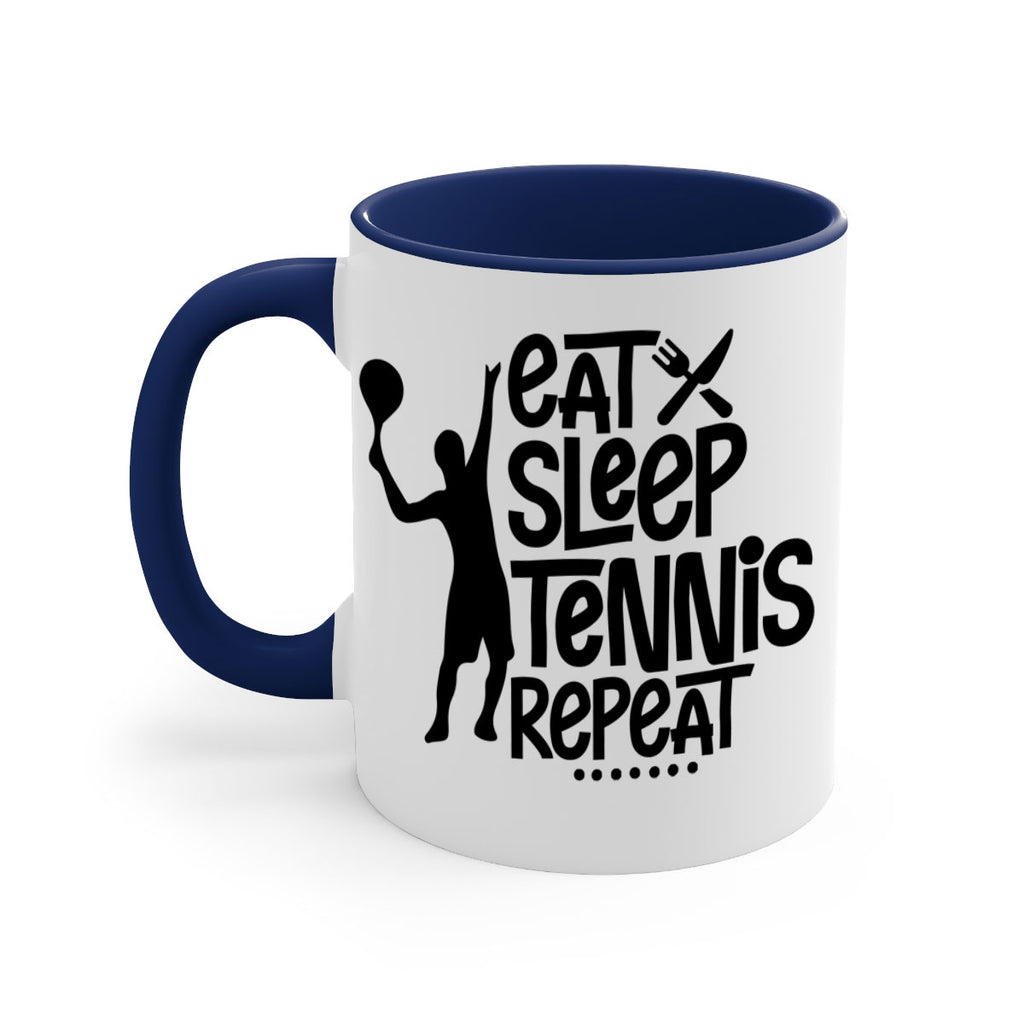 eat sleep Tennis repeat 1308#- tennis-Mug / Coffee Cup
