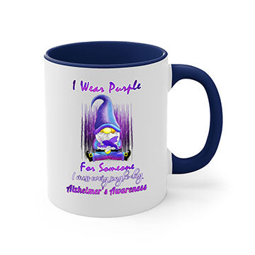 Alzheimers Awareness Products I Wear Purple Ribbon Gnome 22#- alzheimers-Mug / Coffee Cup