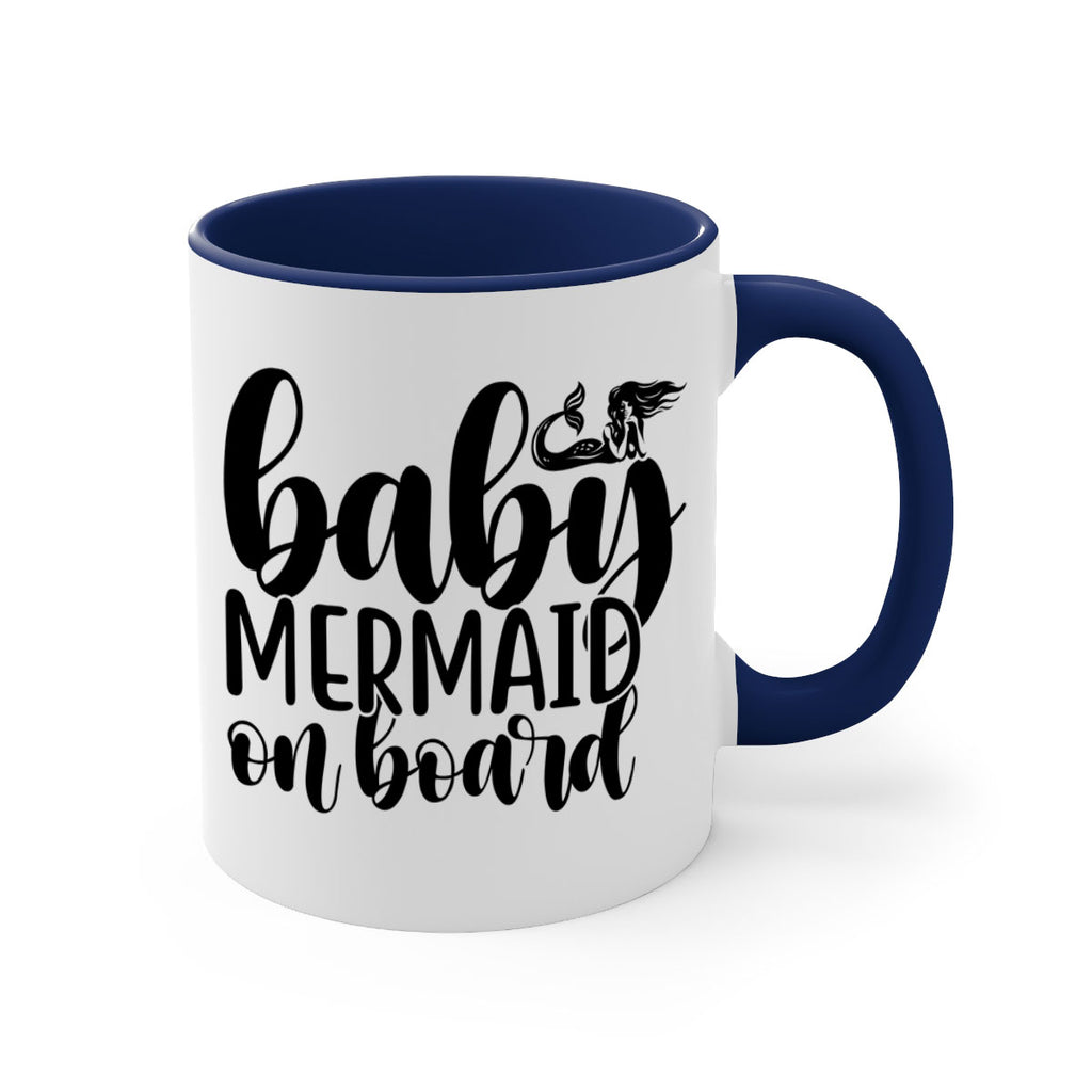Baby mermaid on board 41#- mermaid-Mug / Coffee Cup