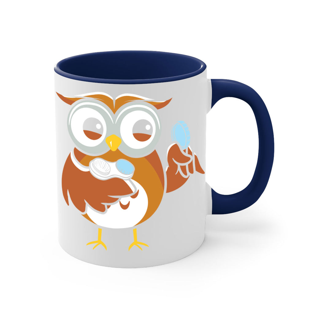 Funny Owl Contact Lens Case A TurtleRabbit 6#- owl-Mug / Coffee Cup