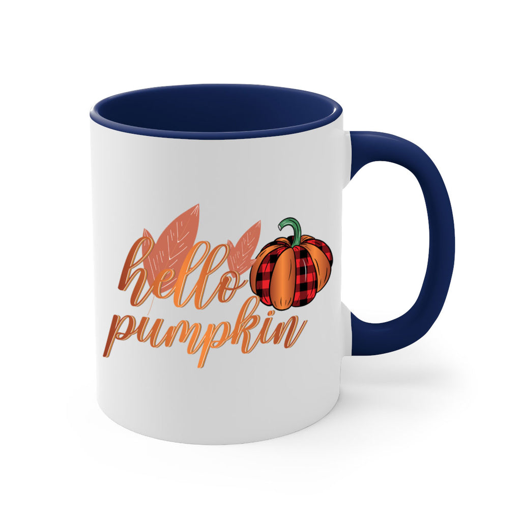 Hello Pumpkin 294#- fall-Mug / Coffee Cup