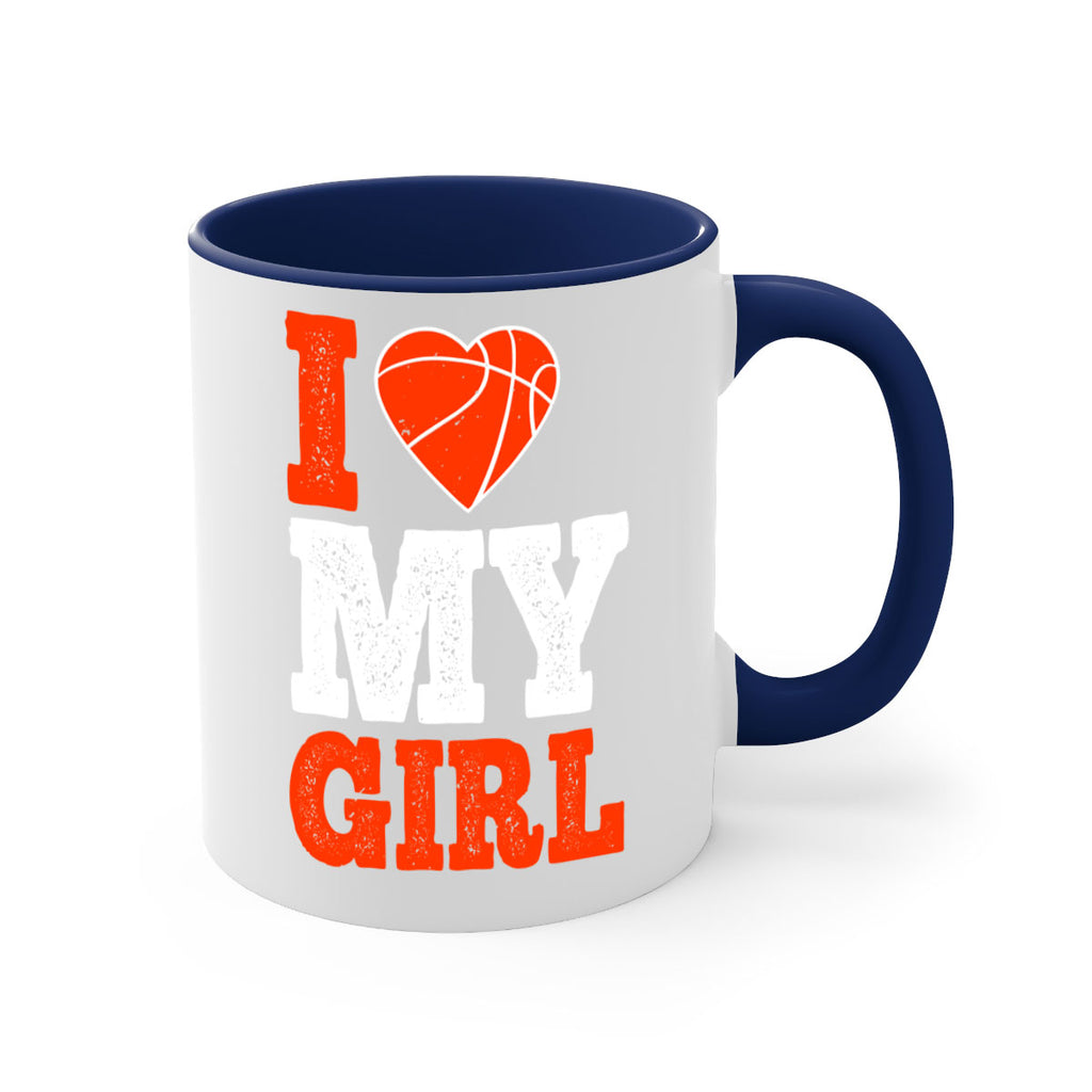 I love my girl 2244#- basketball-Mug / Coffee Cup