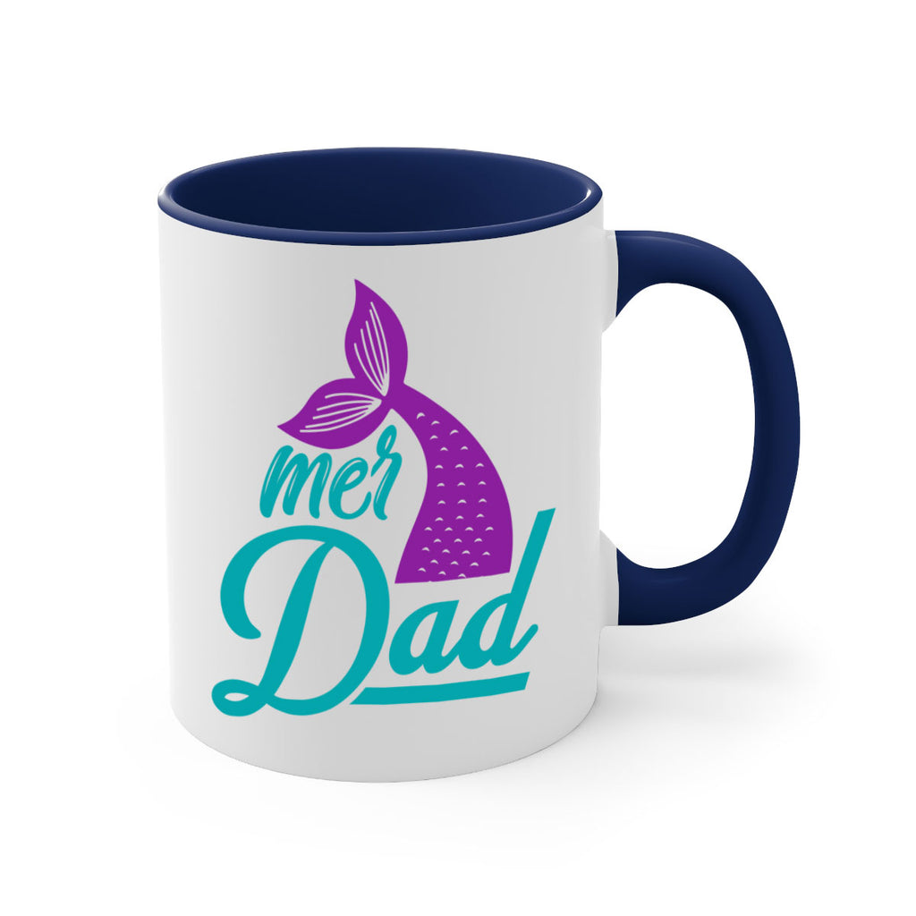 Mer Dad 325#- mermaid-Mug / Coffee Cup