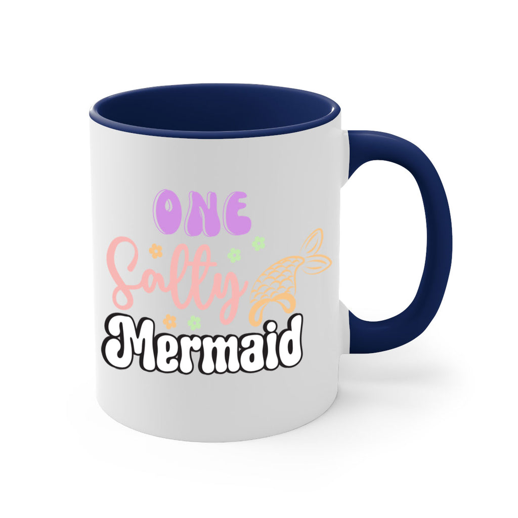 One Salty Mermaid 529#- mermaid-Mug / Coffee Cup