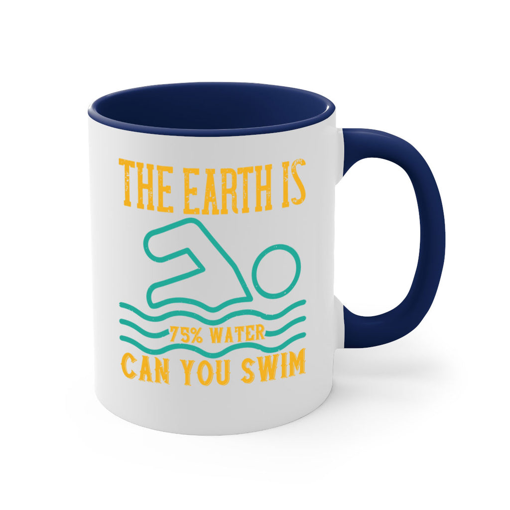 THE EARTH IS WATER CAN YOU SWIM 204#- swimming-Mug / Coffee Cup