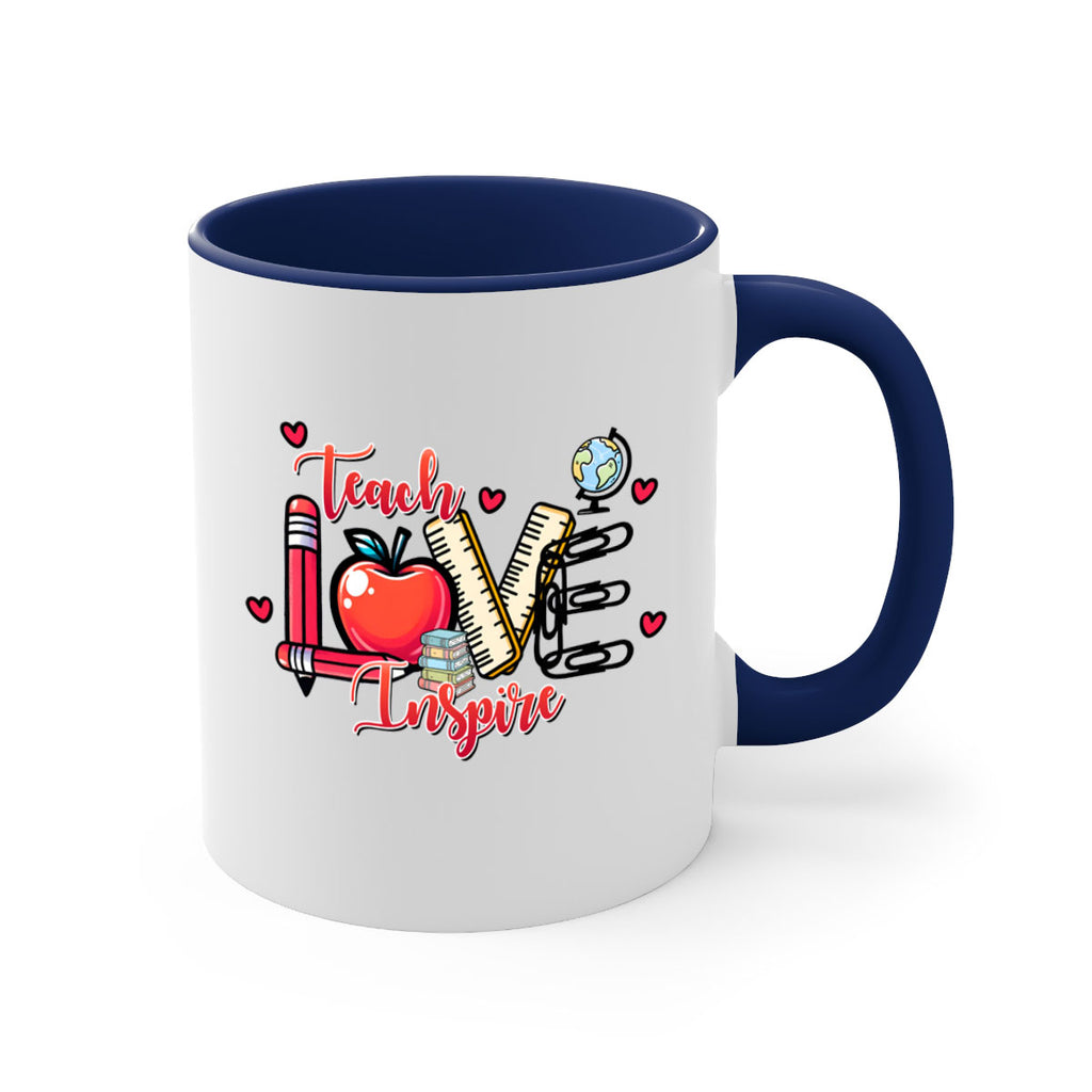 Teach Inspire Valentine 16#- teacher-Mug / Coffee Cup
