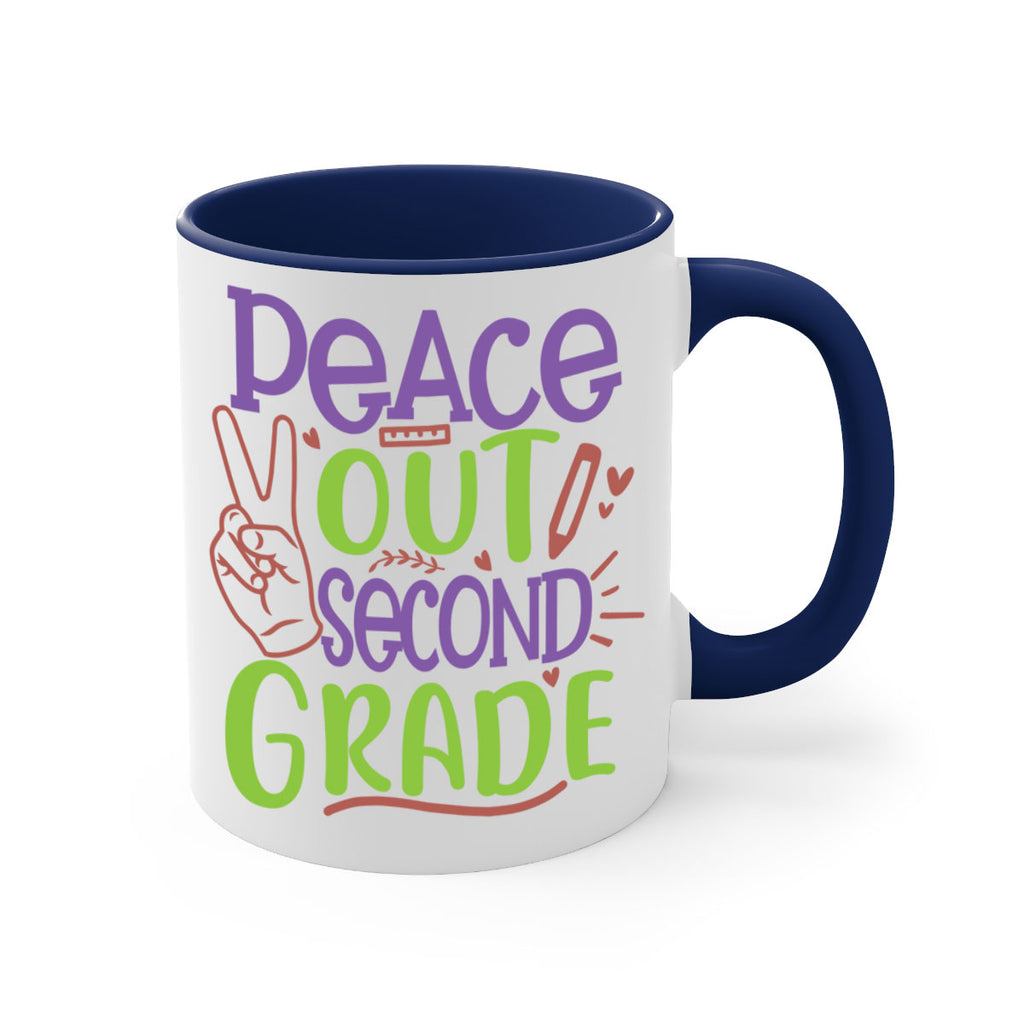 peace out 2nd grade 1#- second grade-Mug / Coffee Cup
