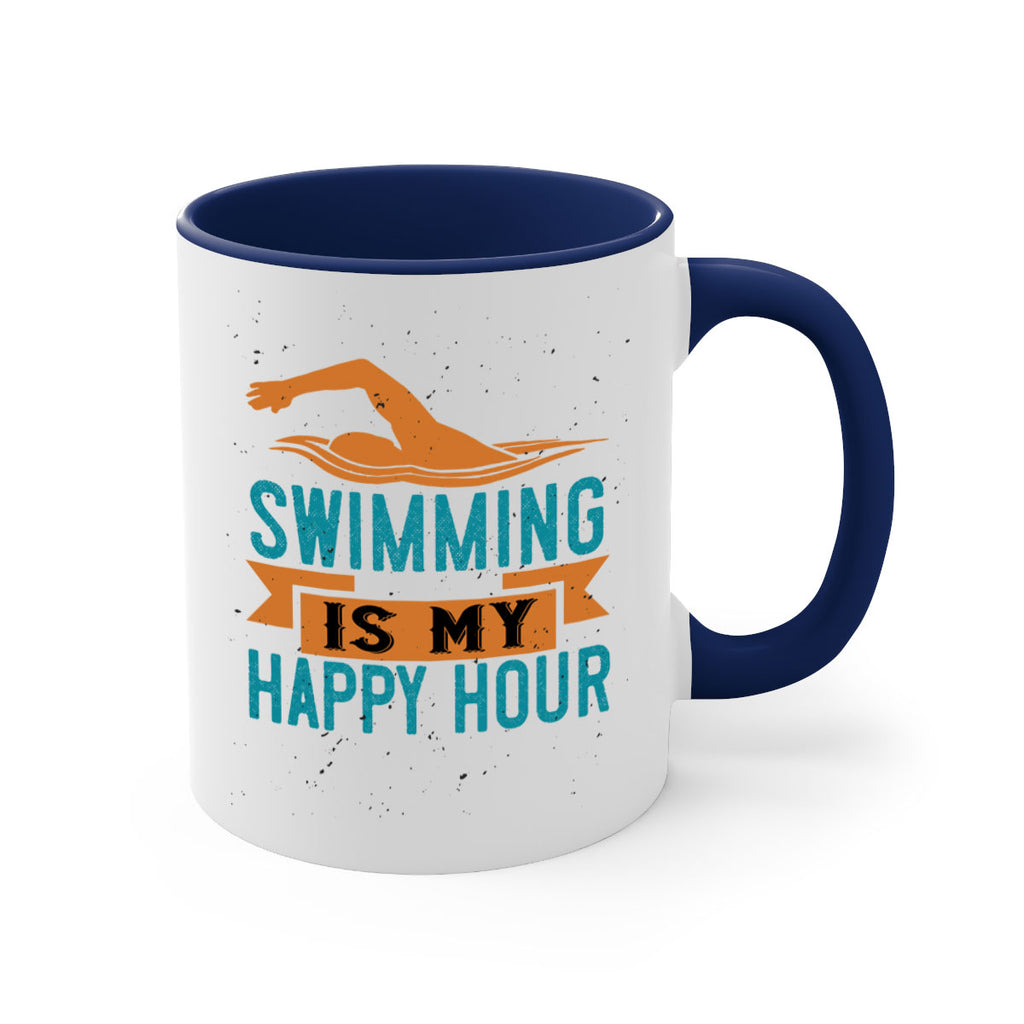swimming is myhappy hour 378#- swimming-Mug / Coffee Cup