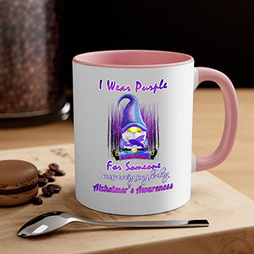 Alzheimers Awareness Products I Wear Purple Ribbon Gnome 22#- alzheimers-Mug / Coffee Cup