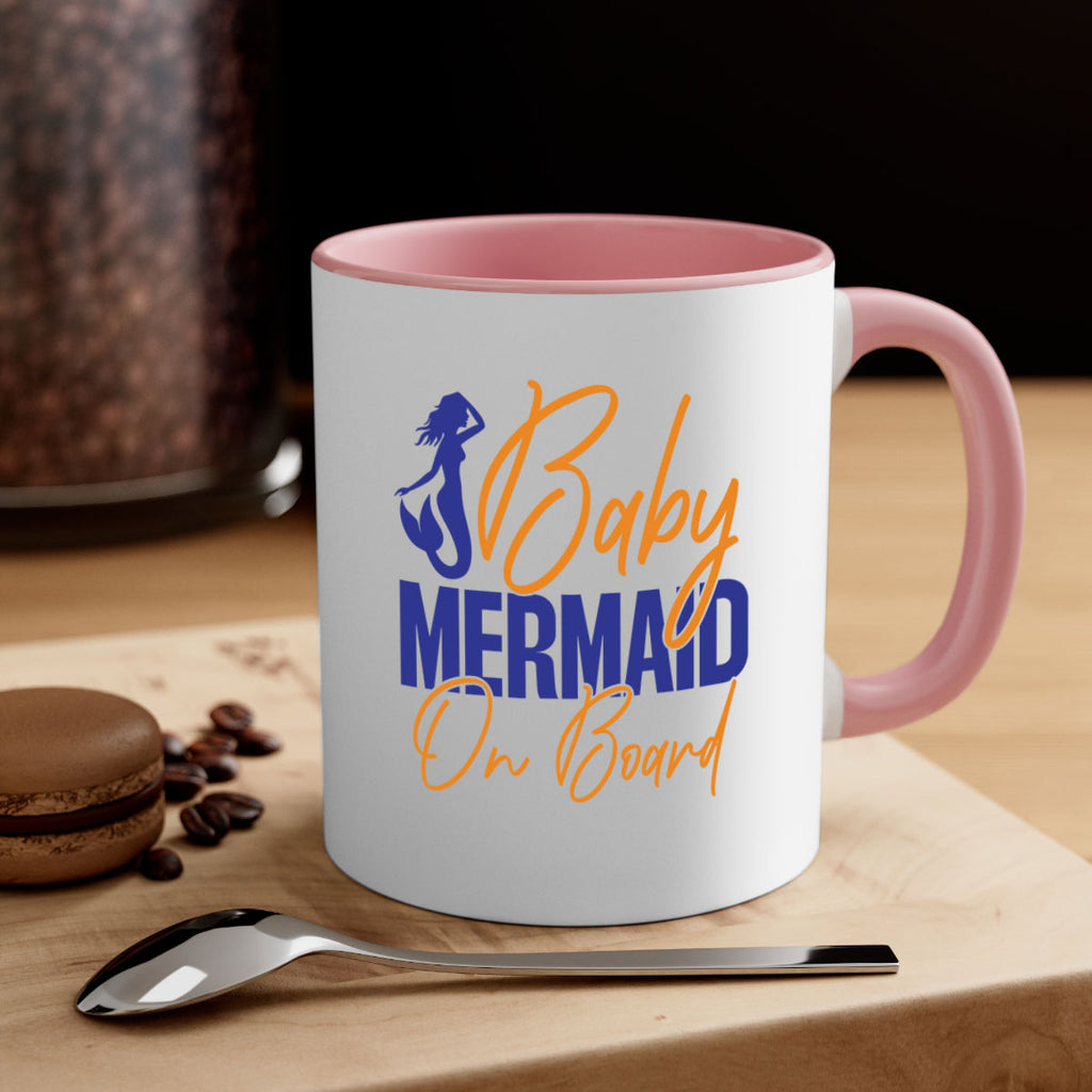 Baby Mermaid on Board 20#- mermaid-Mug / Coffee Cup