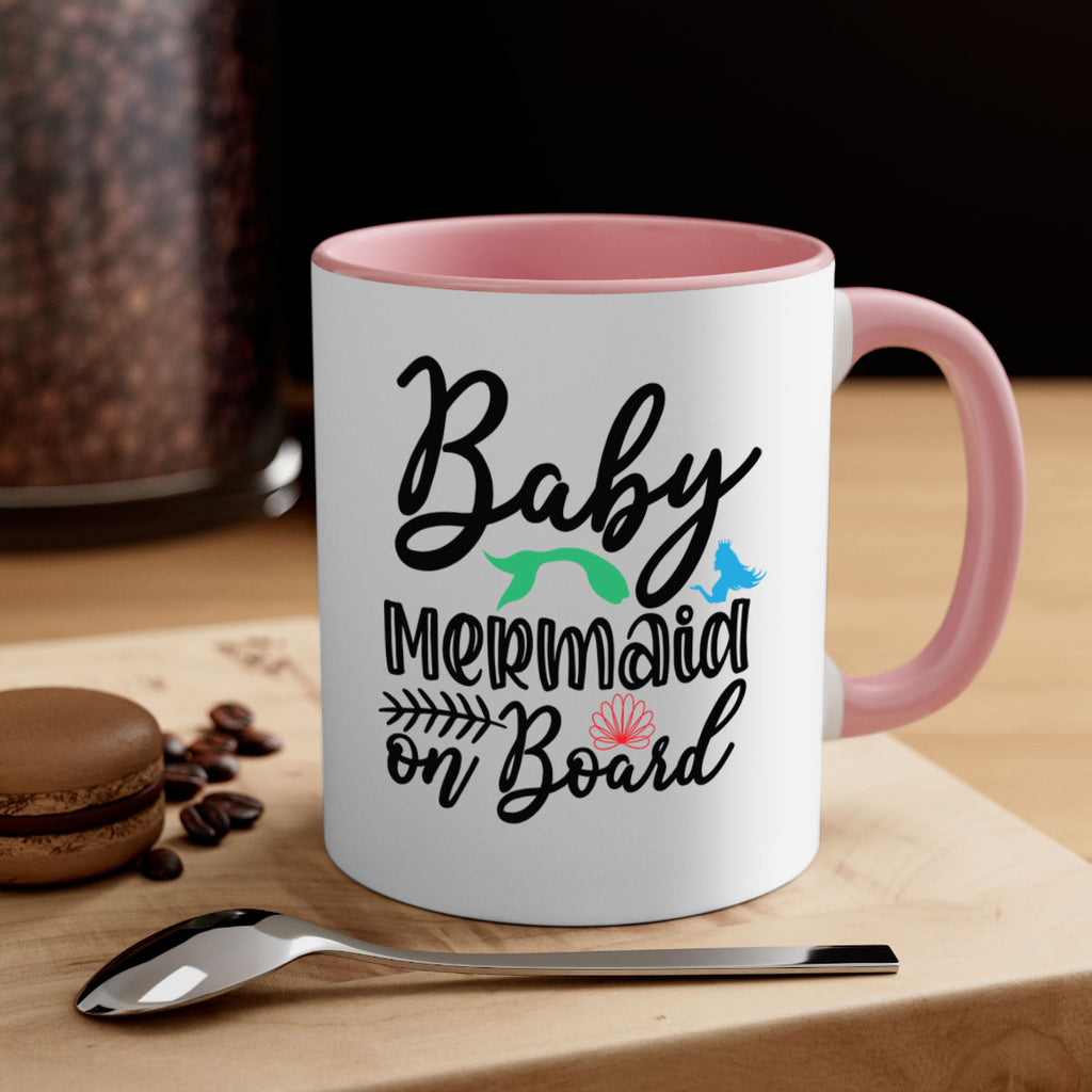 Baby Mermaid on Board 38#- mermaid-Mug / Coffee Cup